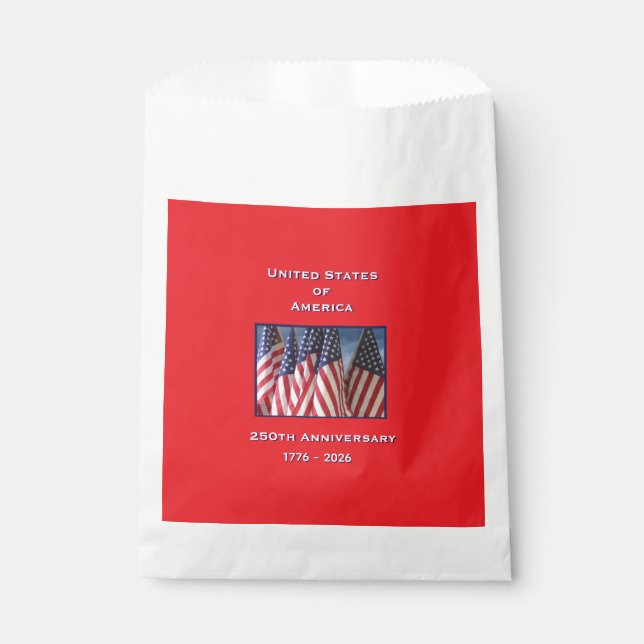 250th Anniversary USA Patriotic  Favour Bag (Front)