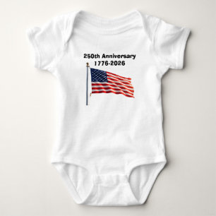 250th Anniversary USA Patriotic Keepsake Baby Bodysuit