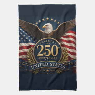 250th Anniversary USA Patriotic Keepsake Tea Towel