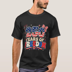 250th Anniversary Usa Red White 250 Years T-Shirt