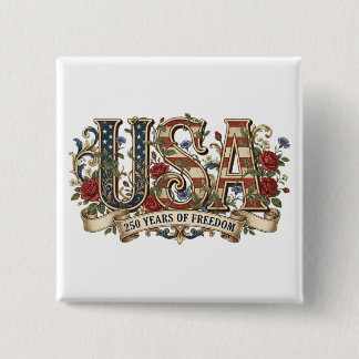 250th Anniversary USA Semiquincentennial  15 Cm Square Badge