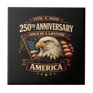 250th Anniversary USA Shirt 250th America Ceramic Tile