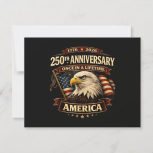 250th Anniversary USA Shirt 250th America Thank You Card