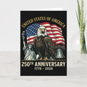 250th Anniversary Usa Shirt Patriotic Freedom 4th Card
