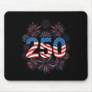250th Anniversary Usa Shirt Patriotic Freedom 4th Mouse Pad