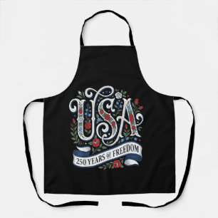 250th Anniversary USA Shirt Women Patriotic 4th of Apron