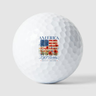 250th Anniversary USA Women 4th of July America 25 Golf Balls