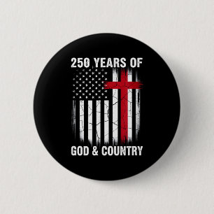 250th birthday america independence day 1776-2026 6 cm round badge