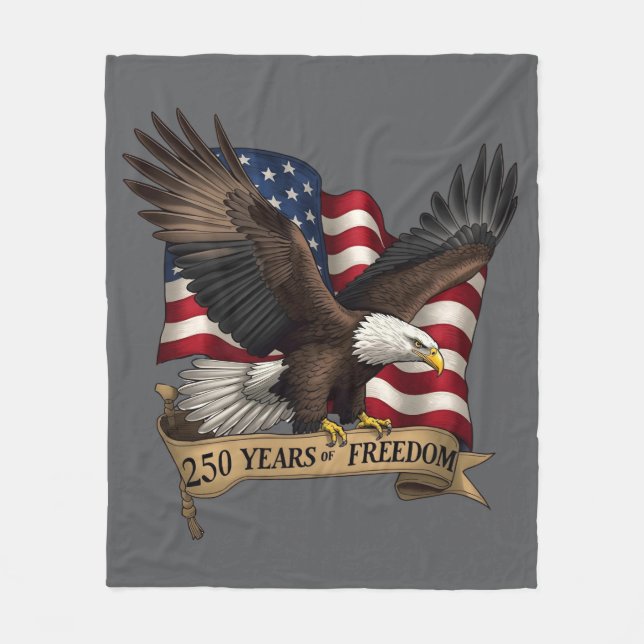 250th Birthday of America Fleece Blanket (Front)