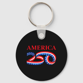 250th Birthday Of United State Independence Day Us Key Ring