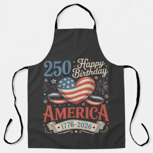 250th Birthday USA 250 Years Apron