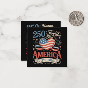 250th Birthday USA 250 Years Card