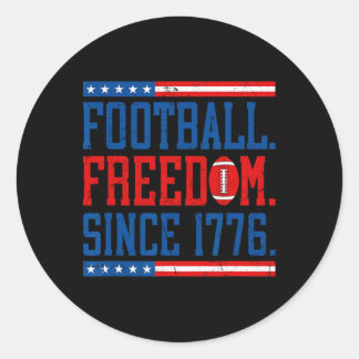 250th Birthday Usa 250 Years Footll _1  Classic Round Sticker
