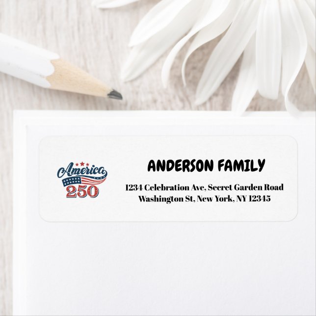  250th  Celebration Return Address Label (Insitu)