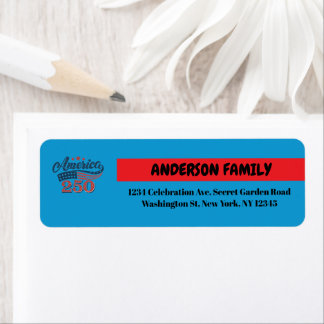 250th Celebration Return Address Label