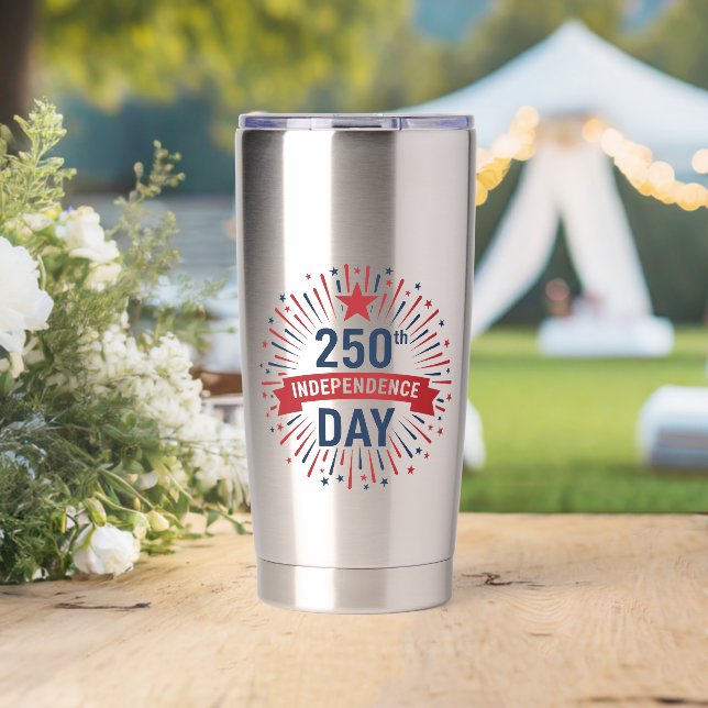 250th Independence Day Insulated Tumbler (Wedding (Rotated))