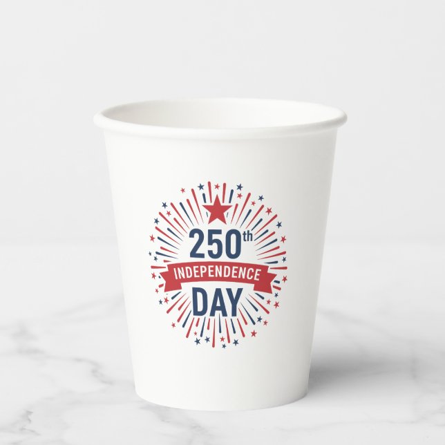 250th Independence Day Paper Cups (Front)