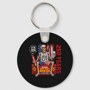 250th Independence Day Skeleton Yeah Government Key Ring