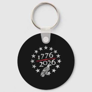 250th Usa Anniversary Patriotic Eagle 250 Years Am Key Ring