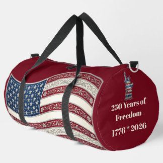 250th USA Anniversary Statue Of Liberty Patriotic  Duffle Bag
