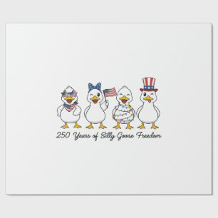 250th Years of Silly Goose Freedom Semiquincentenn Wrapping Paper