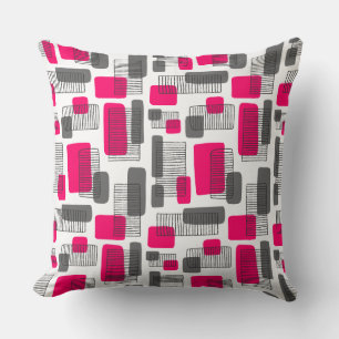 251215 - Neon Red and Grey Cushion