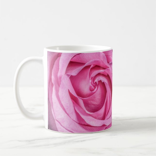 2515-Pink Rose Coffee Mug (Left)