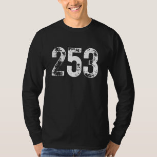 253 Area Code Tacoma WA Mobile Telephone Area Code T-Shirt