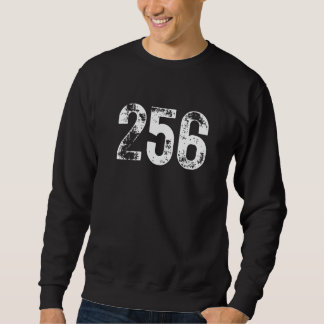 256 Area Code Huntsville AL Mobile Telephone Area  Sweatshirt