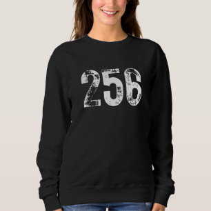 256 Area Code Huntsville AL Mobile Telephone Area Sweatshirt