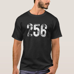 256 Area Code Huntsville AL Mobile Telephone Area T-Shirt