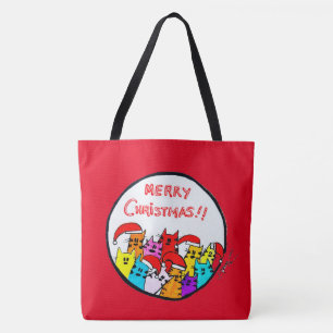 258 - Christmas Cats Tote Bag