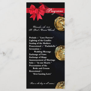 25 4x9 Wedding Program Marine Dress Blues Uniform