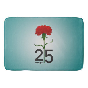 25 April, the Carnation Revolution, Portugal Bath Mat