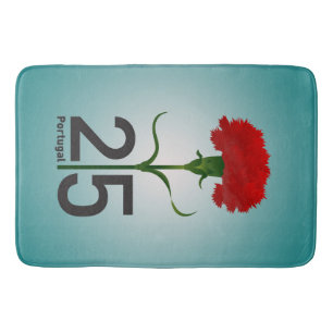 25 April, the Carnation Revolution, Portugal Bath Mat