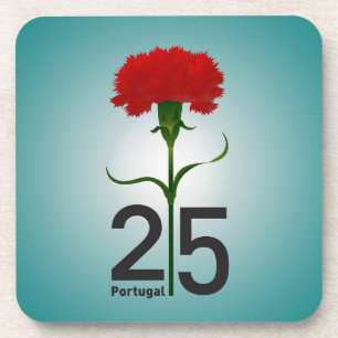 25 April, the Carnation Revolution, Portugal Coaster