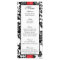 25 Black/Red Floral Damask Wedding Menu