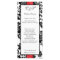25 Black/Red Floral Damask Wedding Programs