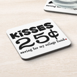 25 Cents Kisses Coaster