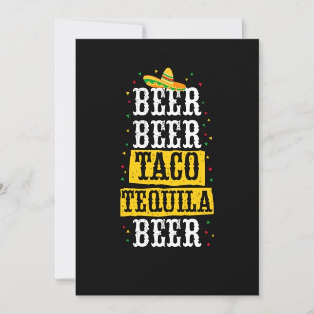 25.Cinco De Mayo Beer Beer Taco Tequila Beer Beer Save The Date (Front)