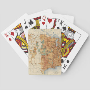 25 Density of increase of population, US, 18901900 Playing Cards
