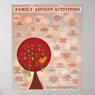 25 Family Advent Activities Poster