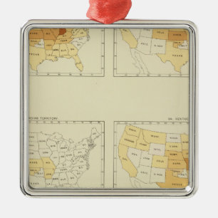 25 Interstate migration 1890 INLA Metal Ornament