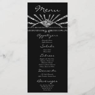 25 Menu Cards Art Deco Roaring 20s Gatsby Style