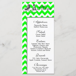25 Menu Cards Chevron Stripe Zig Zag Print Fabric
