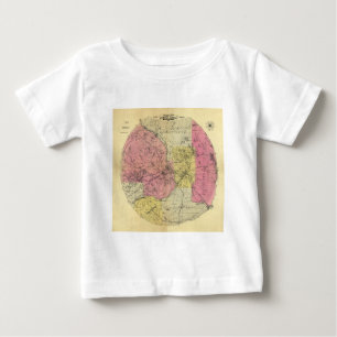 25 Miles Around Minneapolis - 1881 Map Baby T-Shirt