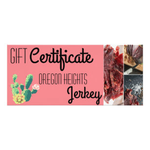 25 Pack Business Gift Certificate Bohemian Cactus