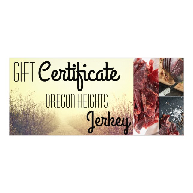 25 Pack Business Gift Certificate Sunrise Pathway (Front)