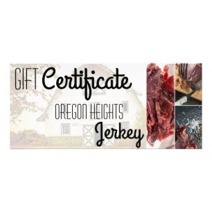 25 Pack Business Gift Certificate Sunset Barn Coun