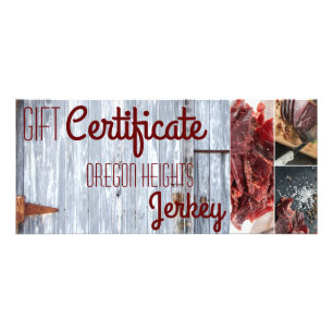 25 Pack Business Gift Certificate White Wash Wood